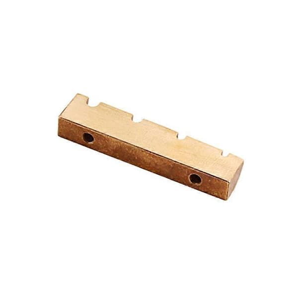 Forhånds-sporet 4-strengers messinggitarrmutter for PB Bass Guitar Deler Tilbehør