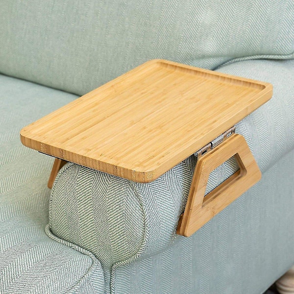 Sofa Armlæn Klipsbakke Armlænsbakke Bærbar Bord Sidebord Sofabord Sofabakke Til Cupcakes Kaffe