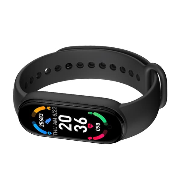 M6 Smart Armbånd Puls Blodtrykk Søvnovervåking Skrittelling Musikk Vær Bluetooth Fitness Tracker