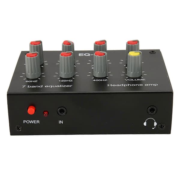 7-bånds equalizer RCA Input Output Volume Justerbar 2 kanaler Bil Equalizer EQ Bil Hovedtelefonforstærker til Bil Båd Motorcykel YEMMA