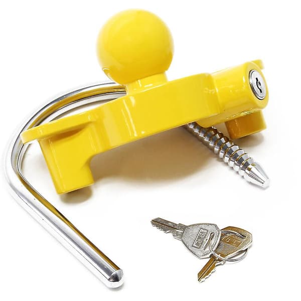 Tyverisikring for tilhenger med ringlås for campingvogner, 50 mm koblingshodeinngang