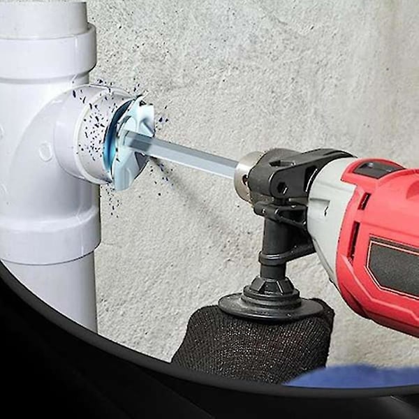 2 stk. Pvc Rørboremaskine Sokkelbeskytter, 1,5 tommer, 2 tommer Bits Pvc Rør Fjernelsesværktøjssæt, Knækket Plast Pi
