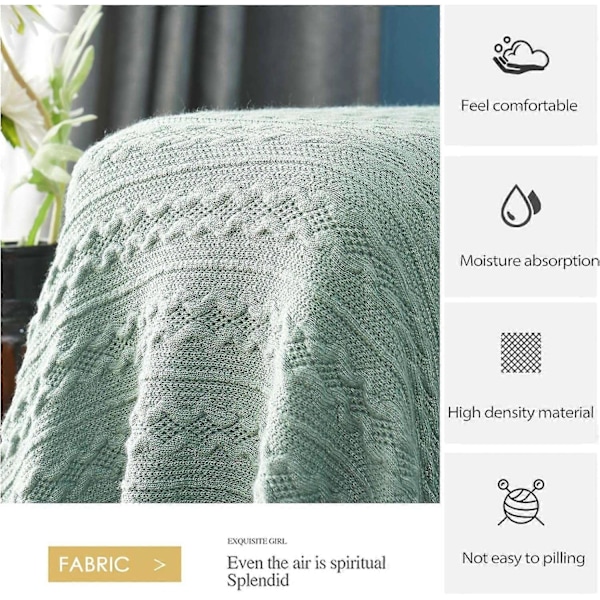 Sofa Pyntepude Blød Komfortabelt Blad Aircondition Lur Tæppe