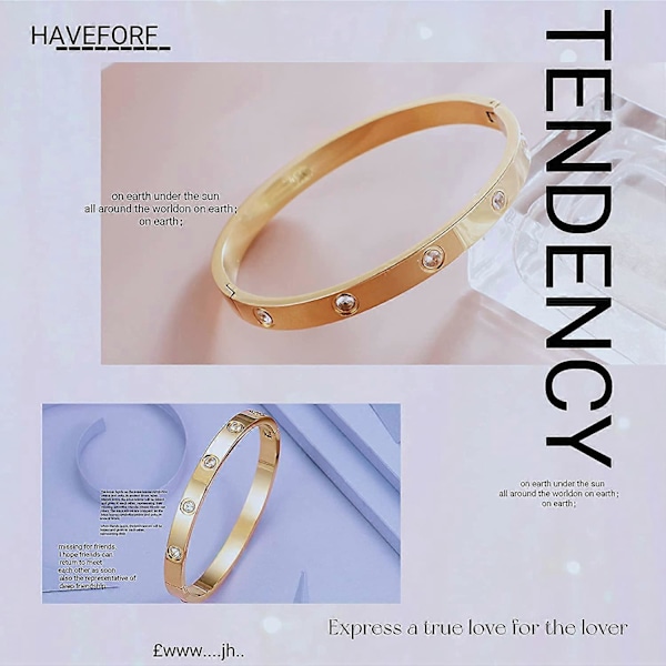 celet, Mode Guld Kærligheds celet Gave Diamant celet, Let Luksus High-End Gave