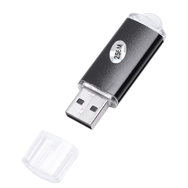 256 Mt:n USB 2.0 Flash U -muistitikku musta