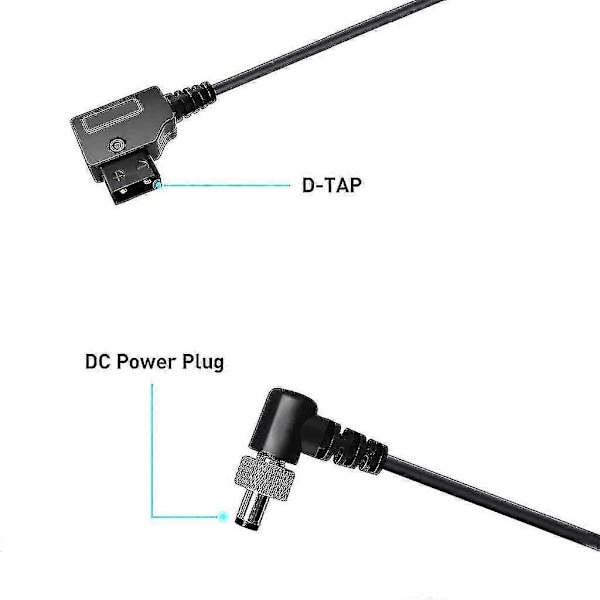D-tap til DC2.1 Strømkabel til Atomos Video Assists Skærme Lectrosonic