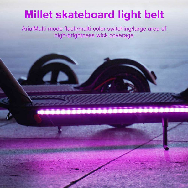 Vanntett elektrisk scooter Sammenleggbar Led Strip-lys For Skateboard, Scooter, Festdekorasjon For