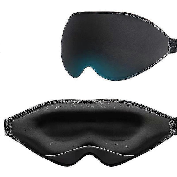 2 st Sömnmask för kvinnor och män, ögonmask för sidosovare, mörkläggande ögonmask ögonskydd för sömn med
