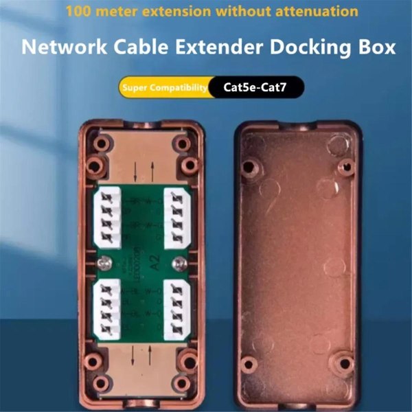 1 kpl Cat7 RJ45 liitäntälaatikko verkkoadapteri 600mhz Ethernet LAN-kaapeli LSA-liitäntäsovitin RJ45