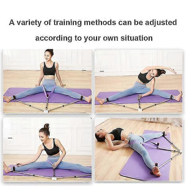 Justerbar Split Leg Stretcher - Yoga Danse Træningsudstyr i Rustfrit Stål