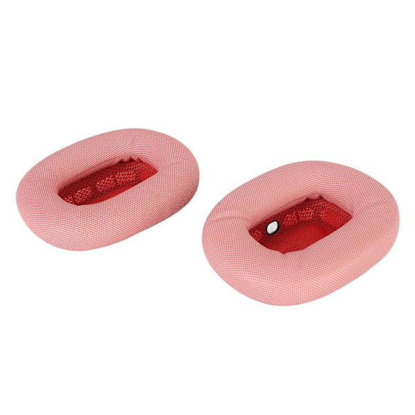 Ersättningsöronkuddar Proteinläder Memory Foam Mjuka Andningsbara Hörlursöronkuddar för IOS Earbuds MAX Rosa