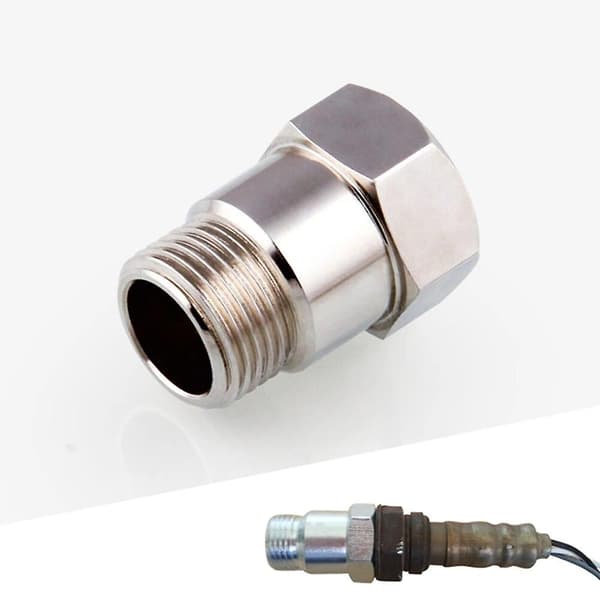 O2 iltsensor Test Rørforlænger Adapter Spacer Stål og Forkromet M18 X 15 Bung Spacer til Bildel Tilbehør