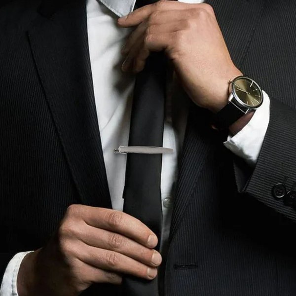 3 stk. slipseclips til mænd slipsestang klip sæt til almindelige slips slips bryllup virksomhed