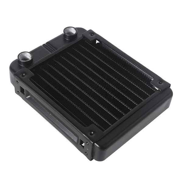 Vattenkyld Datorradiator 10 Rör Aluminium Värmeväxlare Vätskekyld