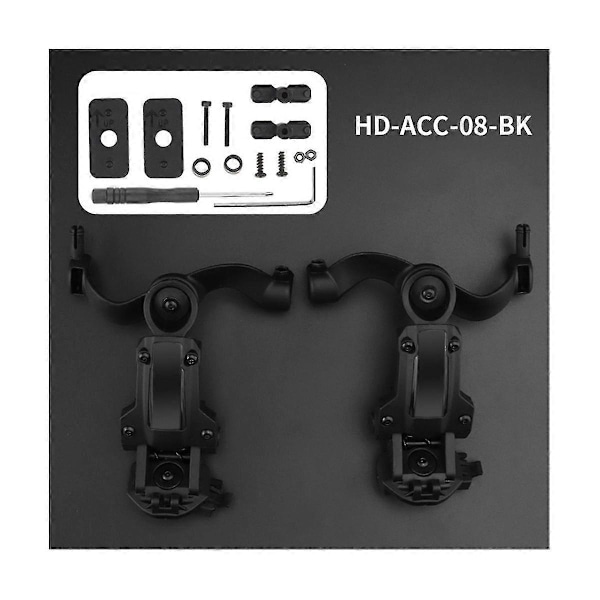 Hodesett Skinnefeste Brakett 360 Rotasjon Hodesett Hjelm Guide Adapter Passer For Ops Core Arc Og Skinne