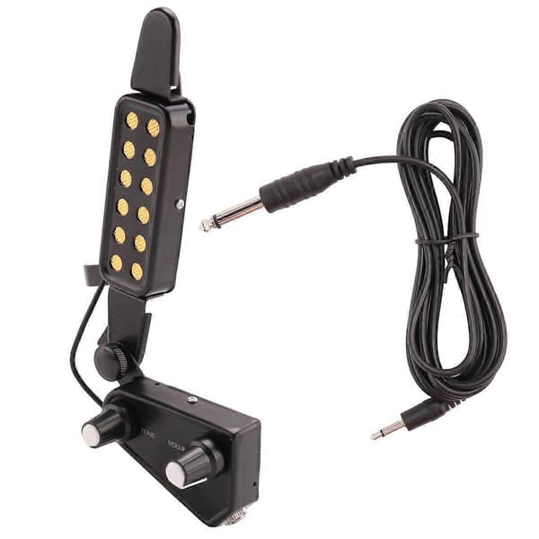12-hulls akustisk gitar pickup lydhull pickup magnetisk transduser fader lydkabel gitardeler