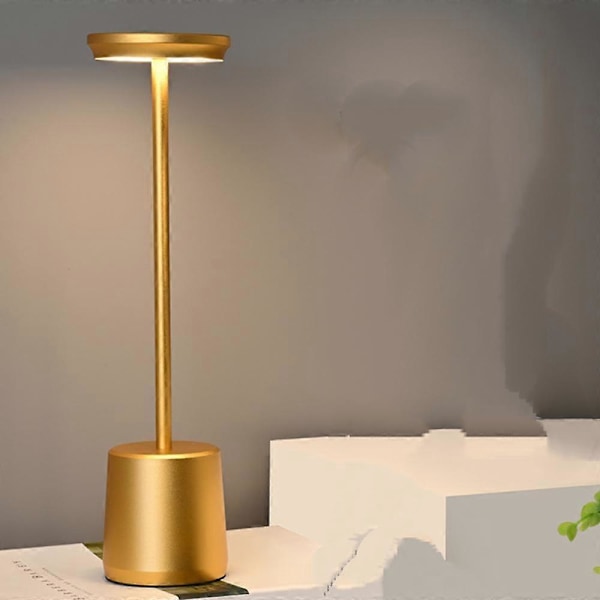 Sladdlösa bordslampor för sovrum, LED sladdlös skrivbordslampa, 4400mAh batteridriven portabel bordslampa, 3 färger steglös dimning upp till 16 timmars användning