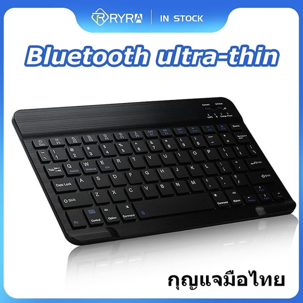 Ryra Mini Bluetooth-näppäimistö Langaton Thai-näppäimistö Ladattava Näppäimistö IOS Androidille