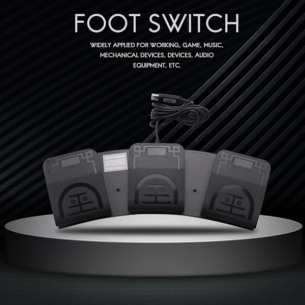 FS2020U1 USB Fodkontakt Kontrol Nøgle Tilpasset Computer Tastatur Handling Pedal til Enheder Instrume
