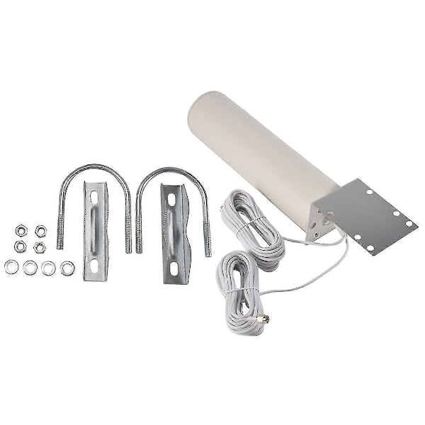 WiFi-antenn 4G LTE antenn SMA 12dBi Omni-antenn hane 5m dubbelkabel 2.4GHz SMA hane för B315 E8372