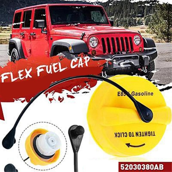 Drivstofflokk Drivstoffyllingslokk Tankdeksler 52030380ab 52030380aa For E85 2007-2017