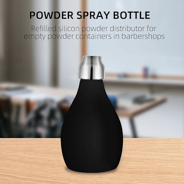 Puderspray, Påfyllningsbar Silikonpuderdispenser Tom Puderbehållare för Barberare, Hållbar Spra