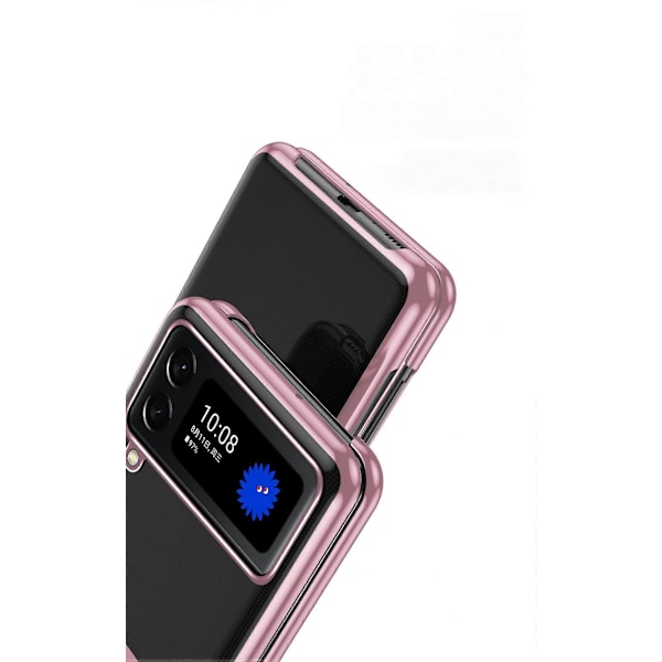 Selkeä kotelo Samsung Galaxy Z Flip3 5G:lle, Luksuspinnoitettu Taittuva Kotelo Ohut Kova PC Iskunvaimennus Suojaava Puhelimen Kotelo