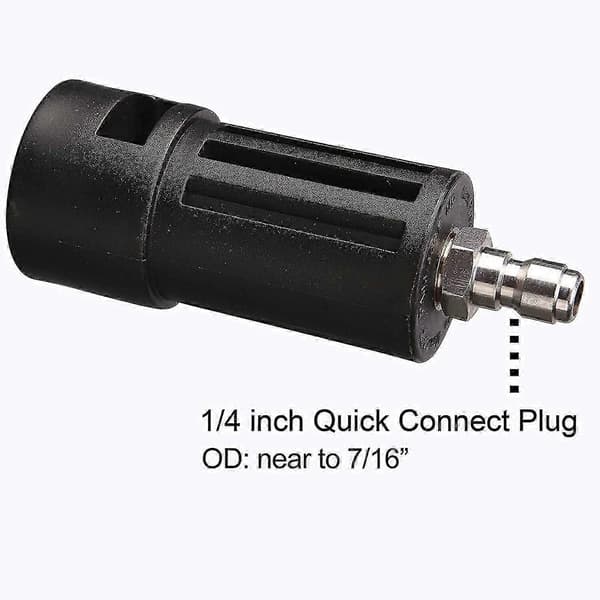 Kompatibel Højtryksrenser Adapter, Erstatning for Karcher Højtryksrenser Tilbehør, 1/4' Quick Connect - Snngv