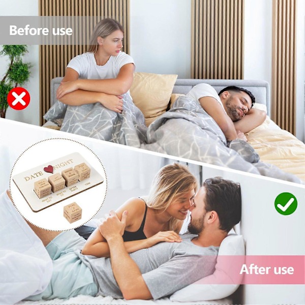Date Night Terninger Pargaveidéer Beslutnings Terningespil Til Ham Hendes Romantisk Date Night Idéer Jubilæumsgaver Til Mand Kone Valentinsdag Overraskelse