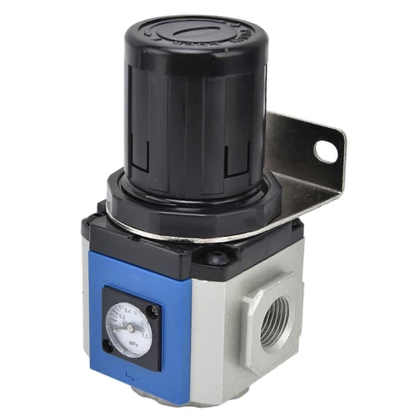 Lufttrykksregulator 0.05~0.9mpa 20?130Psi Justerbar Kontrollventil med BrakettGR400?15 PT1/2