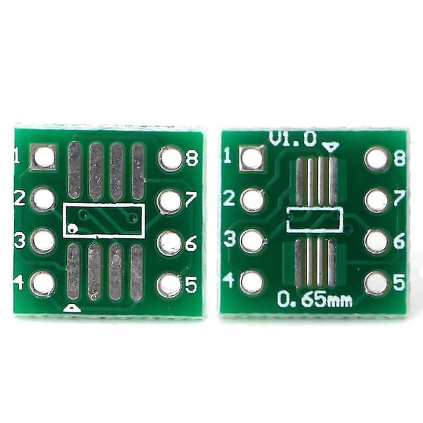 10 stk. Sop8 Ssop8 Tssop8 til Dip8 Adapter Konverter PCB-kort