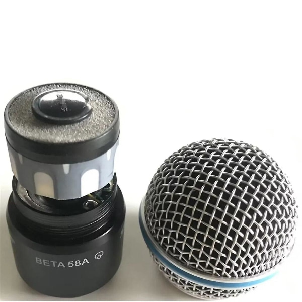 1 stk Beta58a mikrofonhodemikrofonkapsel erstatning for Beta58a trådløs mikrofonkapsel
