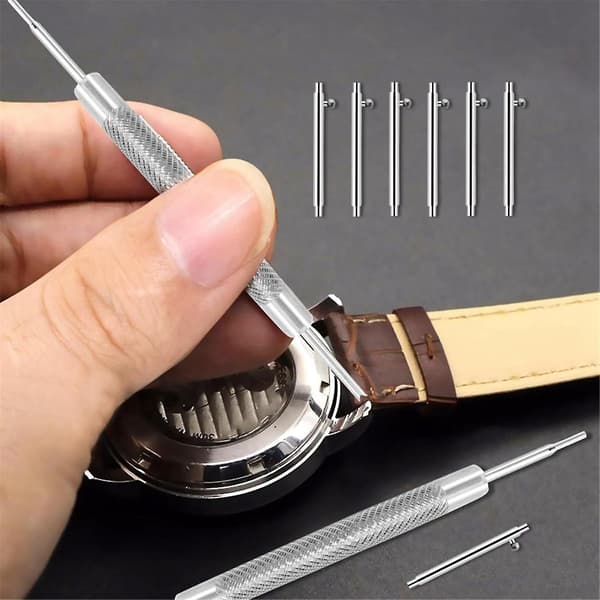 40 STK. L 22 mm Dia 1,5 mm rustfrit stål Quick Release fjederstænger med 2 STK. dobbelt spids urrem Re