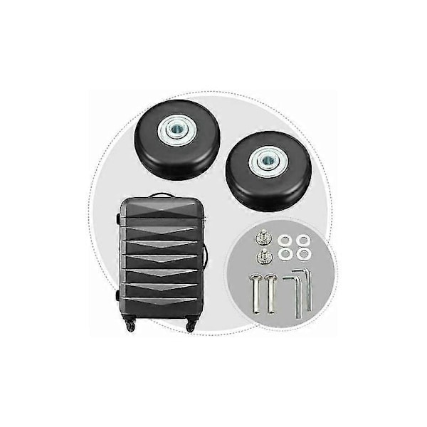 Resväska Hjul, Bagage Resväska Reparationshjul Kraftiga 50mm Tysta Gummi Universella Svängbara Hjul Reserv Transport Ersättningshjul 4st För Resväska/lu