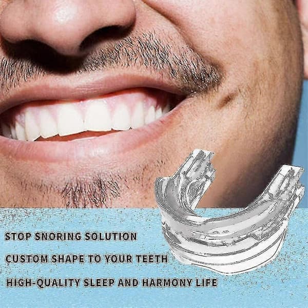 Justerbart Anti Snoring Munstycke Guard Anti Snore Sömnapné Tänder Grind