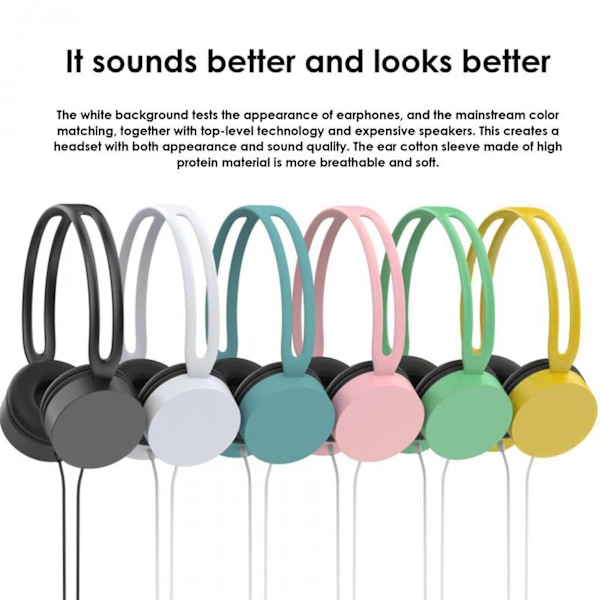 Kraftfulla Basstötar Stor Kompatibilitet Hög Fidelitet Brusreducering Musik Spel Samtal Plug And Play 3.5mm Interface Trådbundet Headset för Datorspel