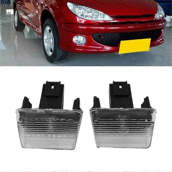 Bagagerumslys til nummerplade, dekorativt, passer til 206 207 307 406 6340.A3