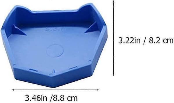 Dentallab Modell Dental Modellbas Dental Basformare Kit Dentalavtrycksskedar Silikonformar Skedblå6st