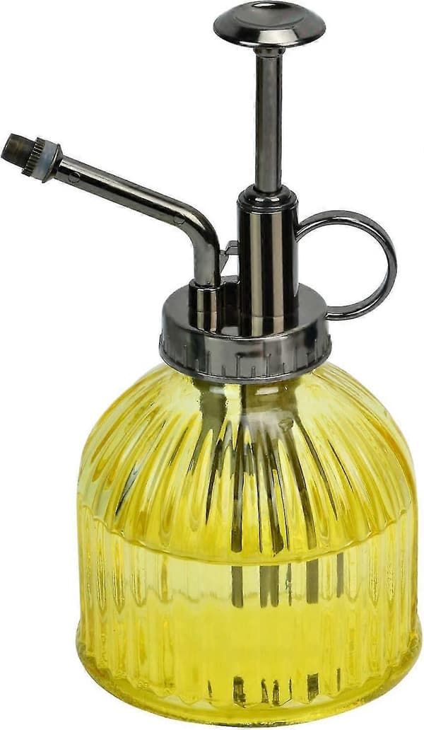 Retro Vandforstøver, 200 ml Glas Vandkande til Planter, Glas Vandkande, gul