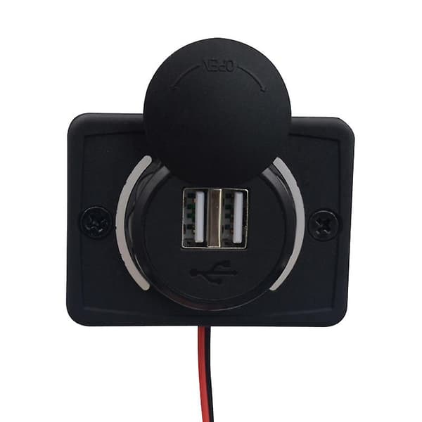 DC 12-24V Bil Lader Dobbel USB Campingvogn Caravan Rask Lading For Bils Interiør Skruer Universal 31A Tilbehør