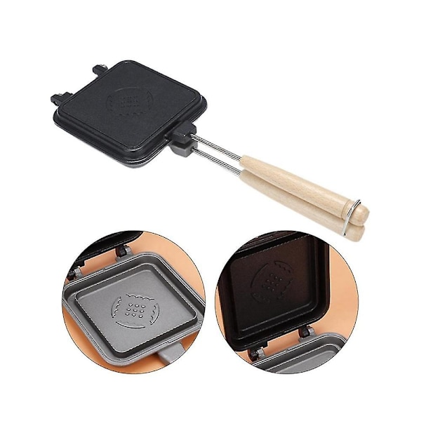 Sandwich Maker Non-stick Pandekage Maker Snack Maker Plade Let At Støbejern Til Pandekager Muffins Morgenmad Frokost