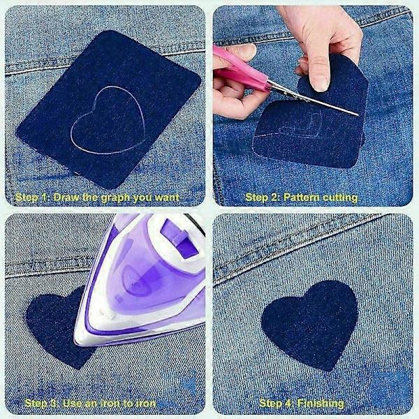 20 st Jeanslappar Denim