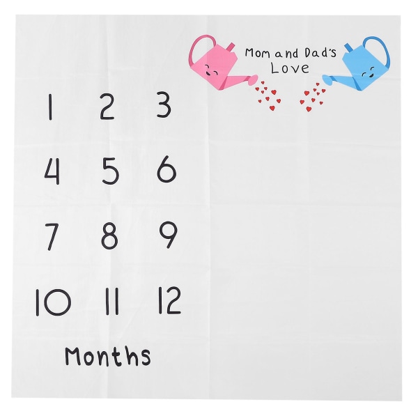 Baby valokuvaus tausta Unisex kuukausittainen Milestone Mat Record Growth Play Mat