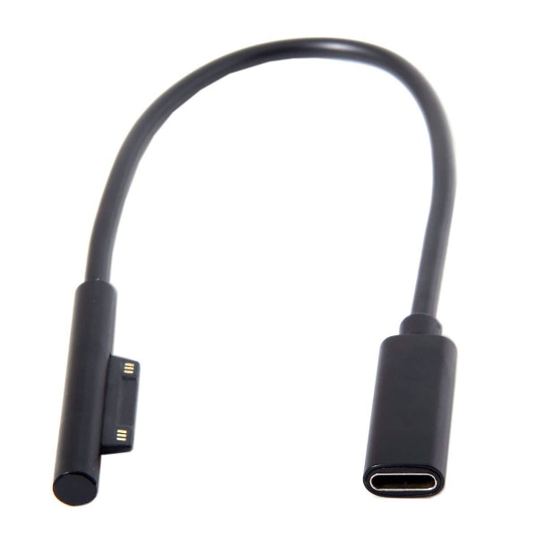 0,2m USB-C Laddningskabel för Surface Pro 6/5/4/3 Surface Laptop 1/2, 45W 15V PD Laddning