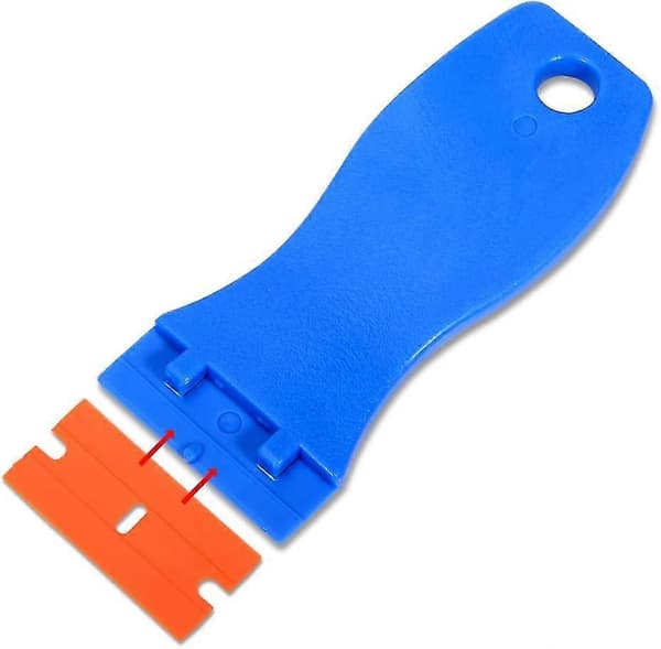 Skrape, Glasskrape Glass Keramisk Plate Skrape Med 10 Plastskraper, Blå