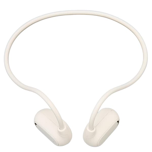 Åpne Øre Bluetooth Hodetelefon Stereo Lossless Oppladbart Trådløst Headset for Løping Kjøring Trening Hvit