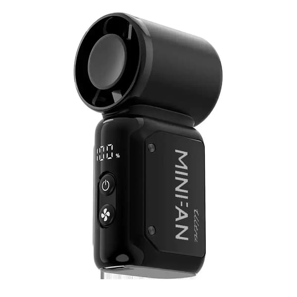 Mini Håndholdt Ventilator med LED Display 199 Hastighed Turbo Lommeventilator til Kvinder USB Genopladelig A7