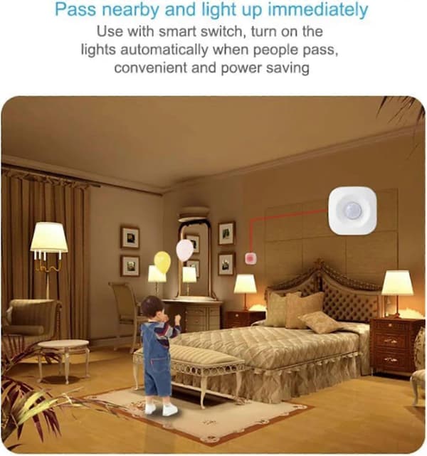 Indendørs bevægelsessensor til Tuya Body PIR-sensor Trådløs Smart Motion Transducer Smart Life Bevægelsessensor 2 4GHz Smart Sensor 63 * 63 * 30mm (Zigbee)