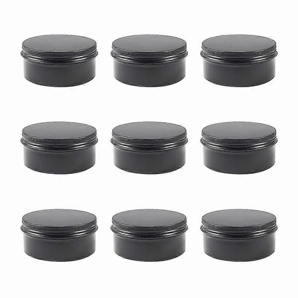 12 Pak Runde Dåser Skruelåg Aluminiumsdåser Med Låg Til Læbepomade, Krydderier, Slik, Te Og Lys