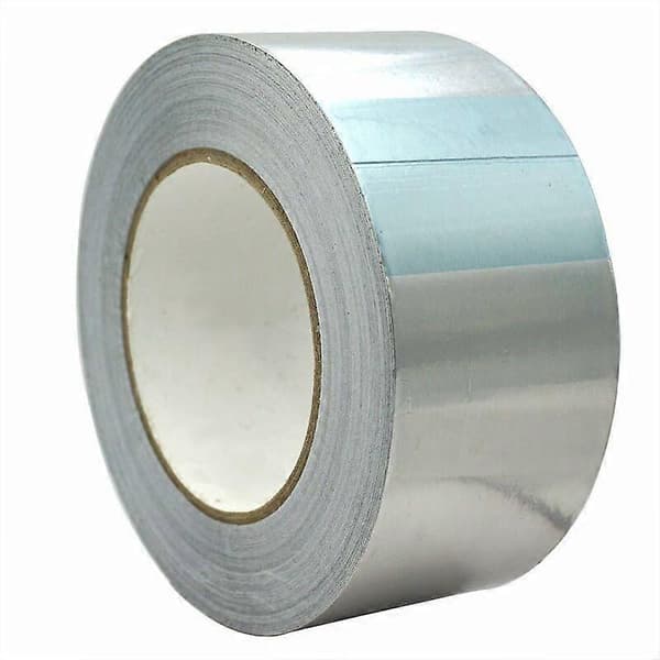 Aluminium Klæbende Tape Forseglingstape, 20m x 50mm, Sølvfarve, 5 stk.